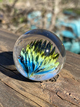 Load image into Gallery viewer, Xenomorph Implosion Flower Marble 1.42 Inch Glass Art Handmade Marble
