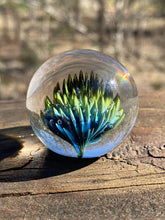 Load image into Gallery viewer, Xenomorph Implosion Flower Marble 1.42 Inch Glass Art Handmade Marble
